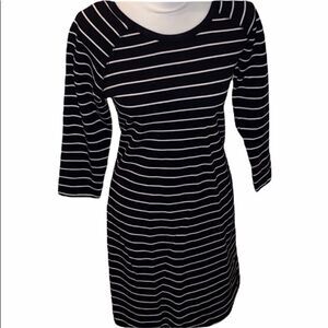 Merona Black/White Striped Dress!